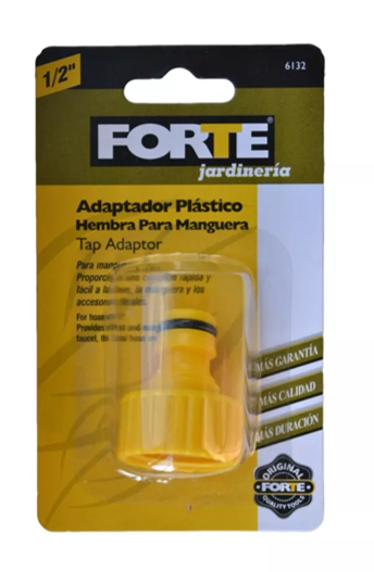 ADAPTADOR PLASTICO HEMBRA MANGUERA FORTE